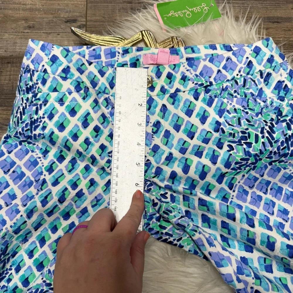 Lilly Pulitzer Kelly Skinny Blue Ankle Pant Resort White NWT - Picture 9 of 11